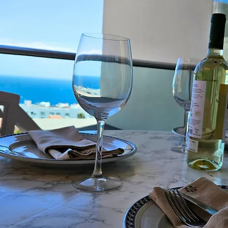 شقة Sunny Ocean View With Large Rooftop Terrace & Pool Golf Del Sur 81 M2 سان ميغيل ذي أبونا